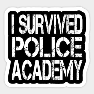 I Survived Police Academy Graduates Sticker